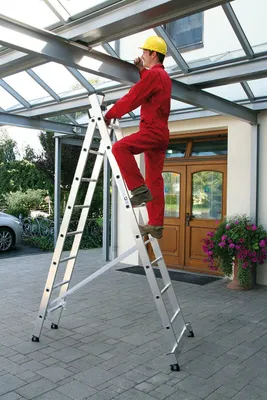 Produktbild von Guenzburger Steigtechnik MUNK 31224 Aluminium Multifunktionsleiter