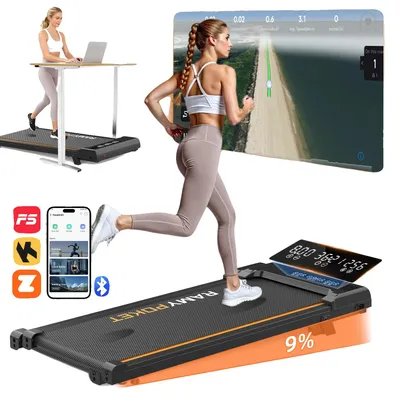 Zdjęcie produktu dla Bieżnia Walking Pad, regulowana nachylenie, cichy silnik, czarny, 9%