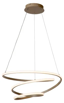 Immagine prodotto di Lampada a sospensione LED Espiral – 1 luce – Colore tortora – 40W – Temperatura di colore regolabile – Dimmerabile – Modello Essential