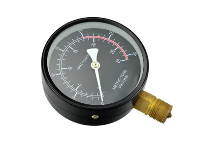 Immagine prodotto di Manometro per prova pressione idraulica, misuratore idraulico, test, 20 tonnellate