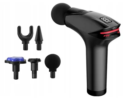 Produktbild von Verk 24577 Massagepistole 30 W, 5 Aufsätze, schwarz