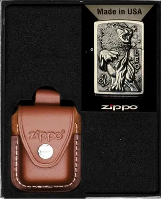 Produktbild von ZIPPO Feuerzeug Set Sternzeichen Löwe Löwe Geschenk Nr. 2