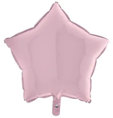 Produktbild von Folienballon - Stern Pastellrosa 46 cm Grabo