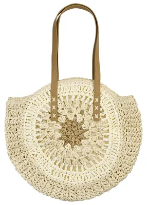 Produktbild von Boho-Strandtasche für Damen mit Reißverschluss und Innenfach