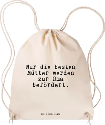 Produktbild von Mr. & Mrs. Panda Stoffbeutel Nur die besten Mütter... - Transparent - Geschenk, Mütter, wander rucksack, Oma, Spruch Sprüche Weisheiten Zitate Lustig Weisheit Worte, Omi