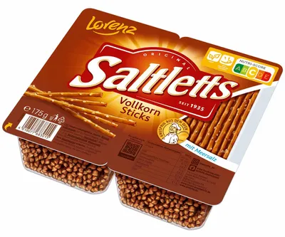 Zdjęcie produktu dla Lorenz 676241 Lorenz Saltletts Vollkorn 175g