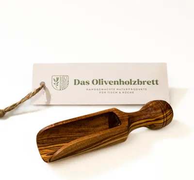 Produktbild von Gewürzschaufel aus Olivenholz 12 cm