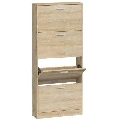 Zdjęcie produktu dla vidaXL Szafka na buty dąb 59x17x150 cm materiał drewnopochodny