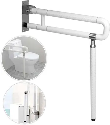 Produktbild von Toiletten-Haltegriffe, Stützklappgriff, Aufstehhilfe Toilette, Haltegriff für Senioren, Rutschfest, Fluoreszierend - Tragfähigkeit von 200kg