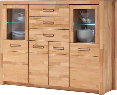 Produktbild von home24 Highboard - Massivholz