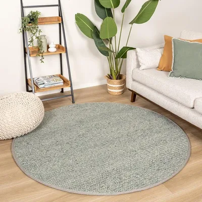 Zdjęcie produktu dla Volero - Dywan okrągły wełniany - Twist Zielony - Ø 200 cm