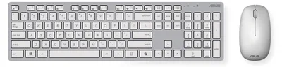 Immagine prodotto di ASUS 90XB0430-BKM390 Set tastiera e mouse wireless Asus W5000, layout tedesco, bianco