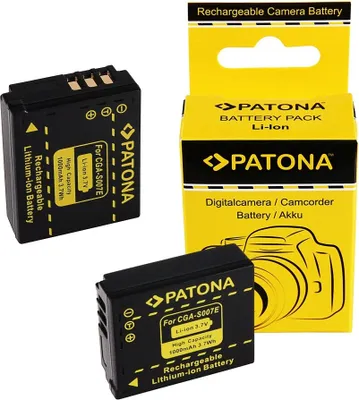 Produktbild von ARLI SET: 2x Akku für Panasonic CGA-S007 S007 DMC-TZ5 TZ4 TZ3 TZ2 TZ1 DMW-BCD10