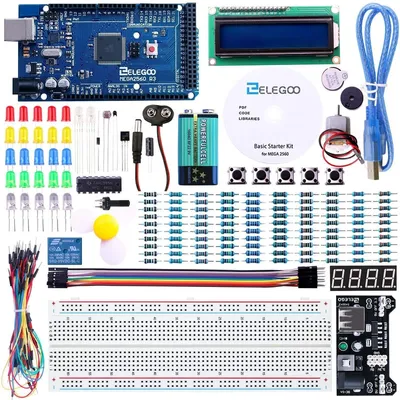 Produktbild von ELEGOO Elektronik Starter Kit MEGA mit Elegoo UNO Mega 2560 R3, 34,8x21,34x4,57 cm
