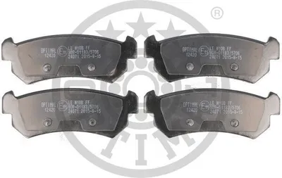 Produktbild von OPTIMAL BP-12420 Bremsbeläge Satz Hinten Bremsklötze für CHEVROLET NUBIRA Kombi für DAEWOO LACETTI Schrägheck (KLAN)