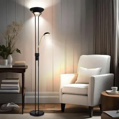 Produktbild von LED Deckenfluter, Lesespot, Flexo, Dimmer, H 180 cm