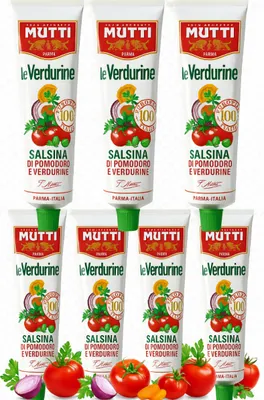 Produktbild von Le Verdurine Tomatenkonzentrat mit Gemüse 130g x 7 - Mutti