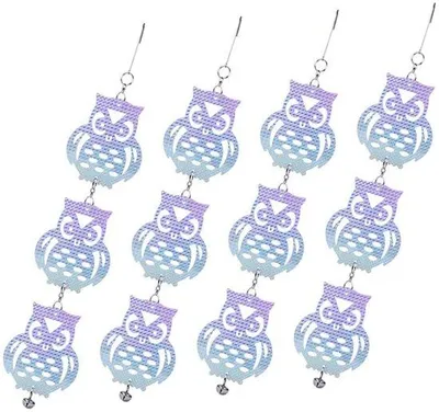 Immagine prodotto di Decorazione a LED a forma di uccello in 4 pezzi – Spaventapasseri, resistente alle intemperie