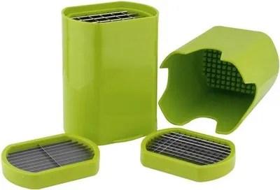 Produktbild von Professioneller Kartoffelschneider - Frittierkartoffelschneider - Kartoffelpresse - Gemüseschneider - Edelstahlmesser - Rutschfeste Füße - Ideal für Kartoffeln