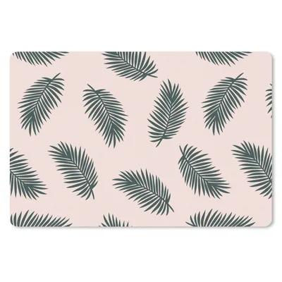 Produktbild von MuchoWow® Schreibtischunterlage Sommer - Blätter - Rosa 60x40 cm - XXL Mauspad - Großes Mauspad