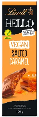 Produktbild von Lindt Hello Vegan Salted Caramel Tafel 100g