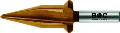 Produktbild von Bohrcraft Blechschälbohrer mit Anschlag HSS TiN - 3.0 - 15.0 mm