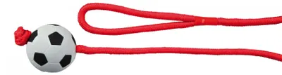 Produktbild von TRIXIE Fußball am Seil, Hund, Kugellager, Schwarz, Rot, Weiß, Schaum, 6 cm, 1000 mm