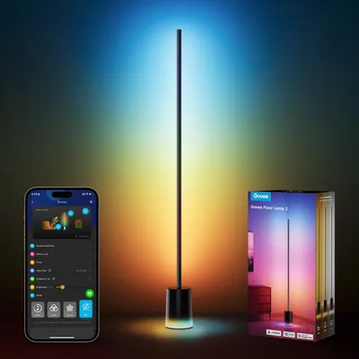 Produktbild von Govee LED Stehlampe Dimmbar RGBIC, Stehlampe Wohnzimmer Arbeiten,16 Millionen Farben Szenenmodi, Musikmodus für Deko Schlafzimmer Spielzimmer