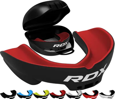 Produktbild von RDX Zahnschutz, Boxen, MMA, Mundschutz, Kickboxen, Mundstück, Zahnschutz, Kieferschutz mit Etui, Muay Thai, Kampfsport, Rugby, Hockey, Fußball