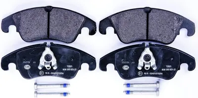 Produktbild von Bremsbelagsatz Scheiben mit Verschleißwarnkontakt 18,9 mm HELLA für u.a. AUDI A6