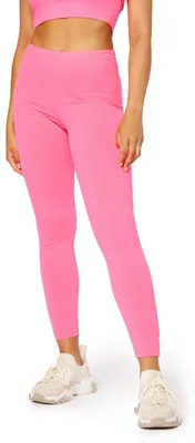 Image de Leggings longs pour femmes Bellivalini, style néon années 80, sport, gym, jogging, danse, BLV50-294 (rose, taille S)
