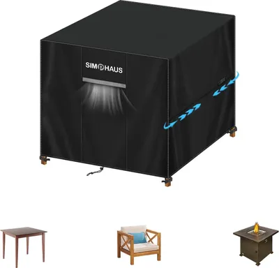 Produktbild von Wasserdichter Gartenmöbelüberzug - 420D Oxfordstof - 95x95x90cm - quadratisch