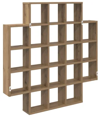 Produktbild von vidaXL Wandregal Artisan-Eiche 100 x 13 x 100 cm Holzwerkstoff