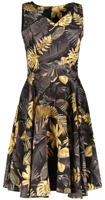 Imagen del producto de Vestido de mujer Numoco con escote Raeburn, color dorado, talla XXL