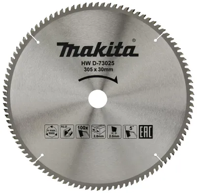 Zdjęcie produktu dla Tarcza pilarska Makita TCT 305 x 30 mm z węglików spiekanych - 100 zębów - aluminium