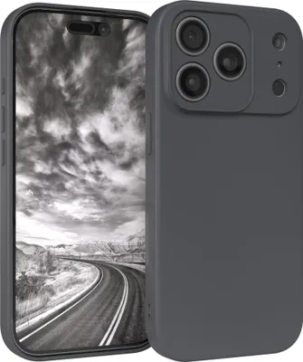 Produktbild von EAZY CASE - TPU Hülle für Apple iPhone 17 Pro, TPU Case stoßfeste Handyhülle, weiches Cover mit Kameraschutz, Silikonhülle in Grau