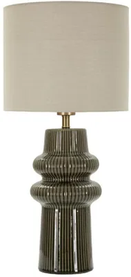 Obrázok produktu pre Stolná lampa Harmony 30 x 64,5 x 30 cm železo keramika látka zelená béžová