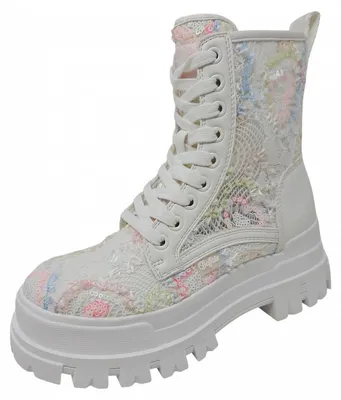 Image de Buffalo Dames Milieu Sneaker Aspha RLD Bloom 1622576 blanc