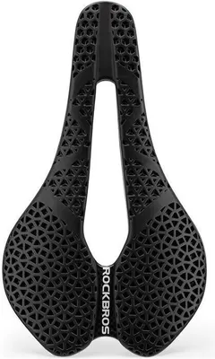 Produktbild von ROCKBROS Fahrradsattel Rennradsattel 3D Druck Carbon Stoßdämpfend, Unisex Fahrradsättel, Schwarz