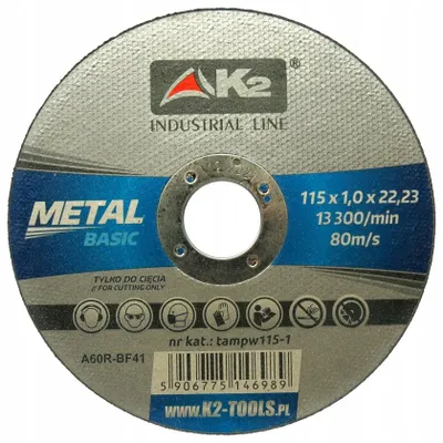 Imagen del producto de Disco de corte metálico K2 BASIC, 115 mm, 1 mm de grosor
