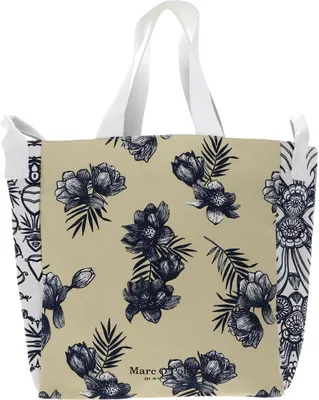 Image de Marc O'Polo sac shopper sac à épaule Mareen Shopper M13 / Vanilla Flower jaune blanc