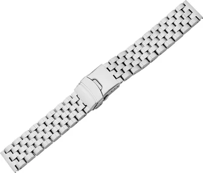Produktbild von Minott > Uhrenarmband > Edelstahl matt gebürstet > silberfarben , Stegbreite:20mm