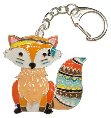 Produktbild von Fuchs Schlüsselanhänger Miniblings Rotfuchs Fuchsanhänger Metall bunt emailliert