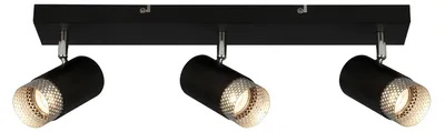 Obrázok produktu pre Reflektor, čierno-chrómový matný, bez 3xGU10/max.9W