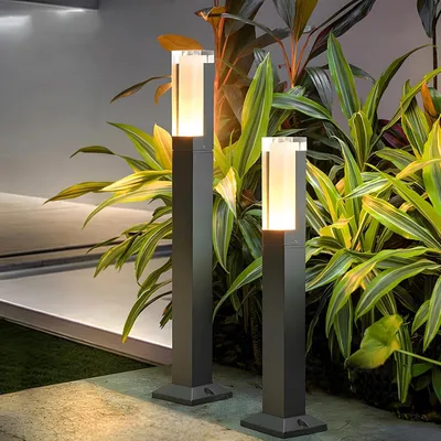 Obrázek produktu pro LED venkovní lampa 6W černá teplá ZTWLEED 3000K IP65 40 cm 2 ks.