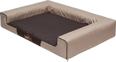 Zdjęcie produktu dla Legowisko dla psa poduszka legowisko dla psa poduszka legowisko sofa kosz dla psa legowisko dla psa sofa materac dla psa: Bezowy z brazowym materacem, L - 80 x 55 cm