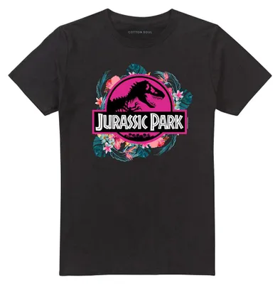 Image de T-shirt "Jungle Foliage" de Jurassic Park, modèle unie pour hommes/femmes, référence TV43263 (taille 4XL), couleur noire