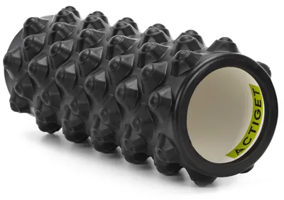 Obrázok produktu pre ACTIGET Fitness valček na masáž tela, penový masážny prístroj, stredne tvrdý valček – čierny