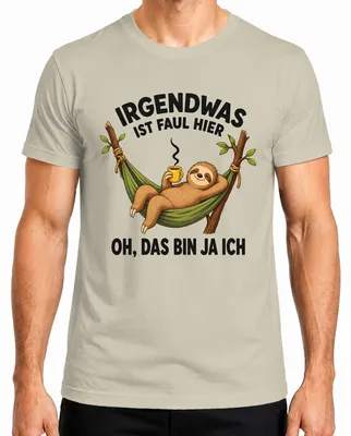 Obrázek produktu pro Něco tady nehraje. To jsem já. Tričko s nápisem "Sarkasmus". Barva: přírodní, velikost L