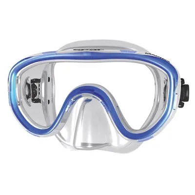 Image de Masque de plongée pour enfants Seac Marina en silicone bleu